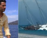 Filippo Bisciglia e il veliero di Temptation Island - screenshot © Canale 5 / Telemia.