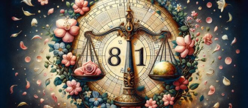 Numero 81 della Smorfia napoletana, i fiori, per la Bilancia. © Immagine creata con Dall-E