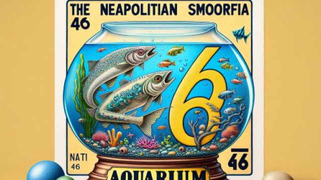 Numero 46 della Smorfia napoletana, 'e denare per l'Acquario. © Immagine creata con Dall-E