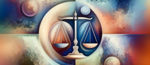 La Bilancia gioca con le forze dell'equilibrio, rendendo il mondo un luogo meglio bilanciato. © Immagine creata con Dall-E