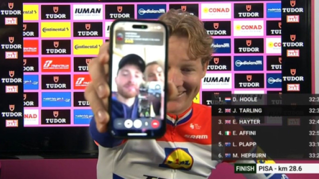 Daan Hoole è uno dei corridori nel mirino della rinnovata Decathlon - © Screenshot Eurosport
