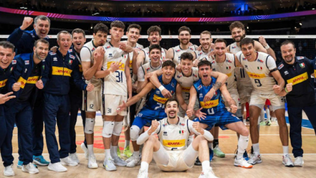 Italia maschile Volley © Pagina Facebook ufficiale della Federazione Italiana Pallavolo