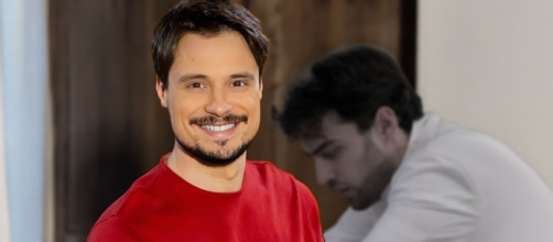 In primo piano Gianluca Palladini (Flavio Gismondi), sullo sfondo Nunzio Cammarota (Vladimir Randazzo) © Un Posto al Sole Rai