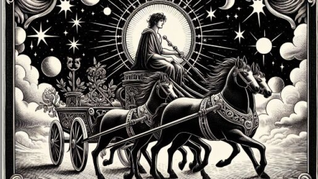 Il Carro illumina il cammino del Leone verso audaci conquiste. © Immagine creata con Dall-E