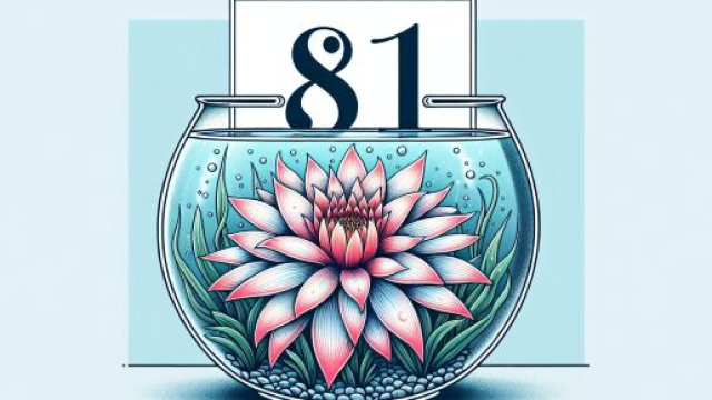 Numero 81 della Smorfia napoletana, 'e ciure per l'Acquario. © Immagine creata con Dall-E