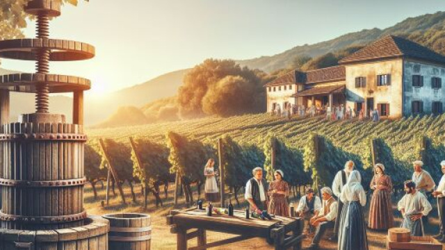Numero 45 della Smorfia napoletana, 'o vino buono per il segno dello Scorpione. © Immagine creata con Dall-E