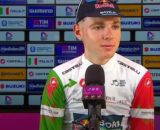 Lorenzo Finn al Giro Next Gen 2025 - Screenshot © Canale ufficiale YouTube Giro d'Italia