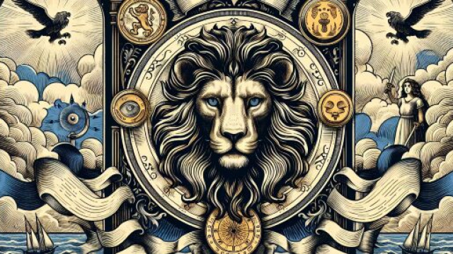 La carta della Forza rappresentata dal Leone. © Immagine creata con Dall-E