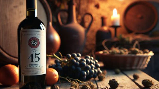 Numero 45 della Smorfia napoletana, 'o vino bbuono per il Cancro. © Immagine creata con Dall-E
