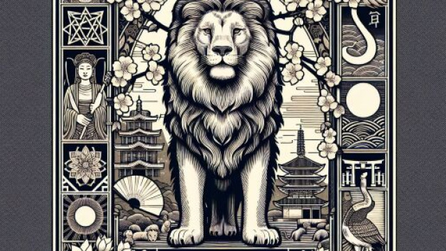 La carta della Forza con il Leone. © Immagine creata con Dall-E