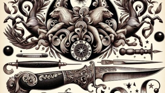 Numero 41 della Smorfia napoletana, 'o curtiello per i Gemelli. © Immagine creata con Dall-E