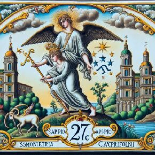 Numero 27 della Smorfia napoletana, 'o càntaro per il Capricorno. © Immagine creata con Dall-E