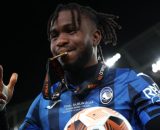Ademola Lookman dopo la finale di Europa League vinta dall'Atalanta. © UEFA