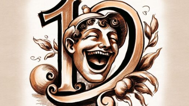 Numero 19 della Smorfia napoletana, 'a resata per i Pesci. © Immagine creata con Dall-E