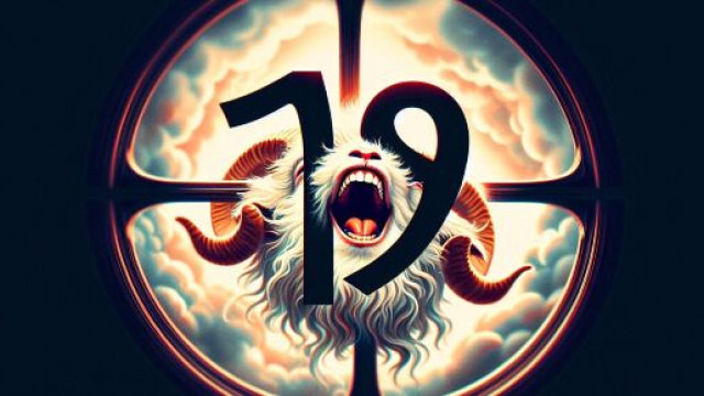 Numero 19 della Smorfia napoletana, 'a risata per l'Ariete. © Immagine creata con Dall-E