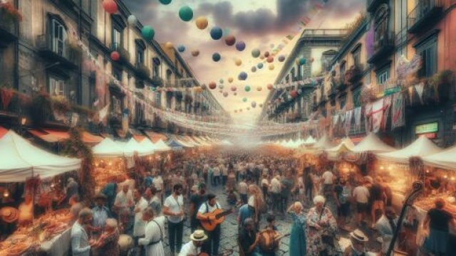 Numero 20 della Smorfia napoletana, 'a festa, per il Cancro. © Immagine creata con Dall-E