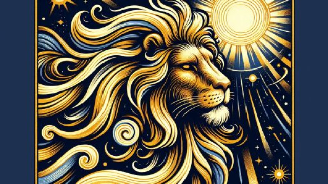 Tarocco del Sole per il segno zodiacale del Leone. © Immagine creata con Dall-E