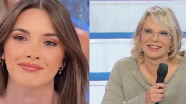 Nadia Di Diodato e Maria De Filippi - screenshot © Canale 5.