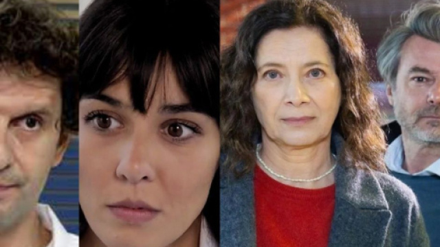 Daniele Fusco, Rossella Graziani, Agata Rolando e Michele Saviani - screenshot © Un posto al sole.