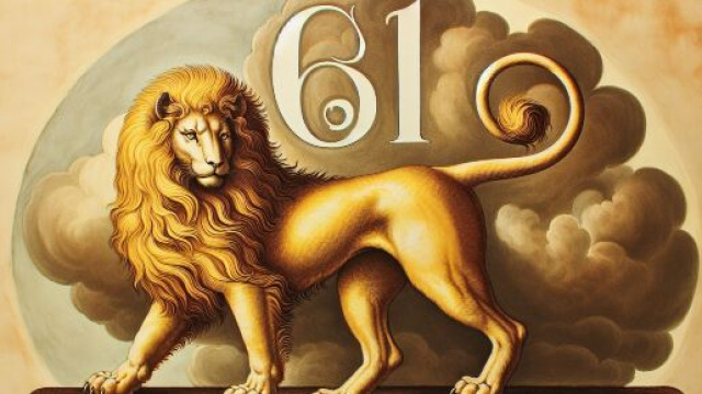 Numero 61 della Smorfia napoletana, 'o cacciatore, per il segno del Leone. © Immagine creata con Dall-E