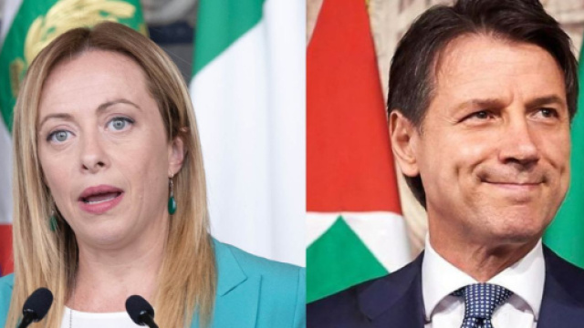 Giorgia Meloni e Giuseppe Conte (© wikimedia commons)