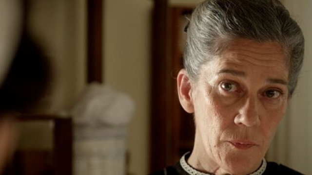 Marga Martínez nei panni di Petra Arcos in una scena de La Promessa © Immagine Mediaset.