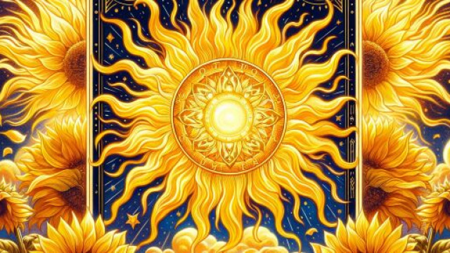 Tarocco del Sole con il Leone. © Immagine creata con Dall-E