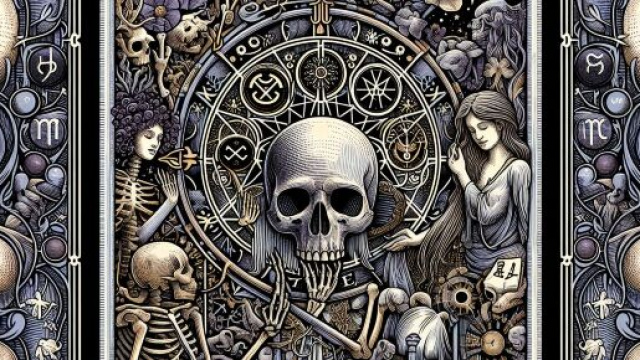 Illustrazione ispirata alla Morte dei tarocchi. © Immagine creata con Dall-E