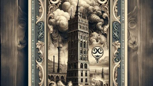 Illustrazione ispirata alla Torre dei tarocchi. © Immagine creata con Dall-E