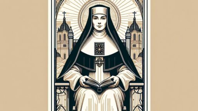 La carta dei tarocchi della Papessa con il segno della Vergine. © Immagine creata con Dall-E