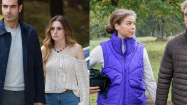 Gulcemal e Deva de La rosa della vendetta e Ana e Vincent di Tempesta d'amore&copy; Mediaset