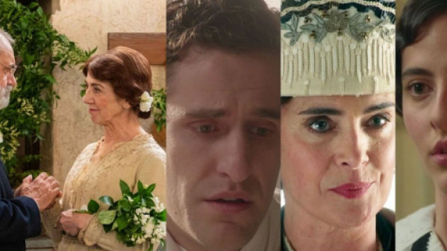 Romulo, Emilia, Lope, la duchessa De Carril e Vera - screenshot © La Promessa.