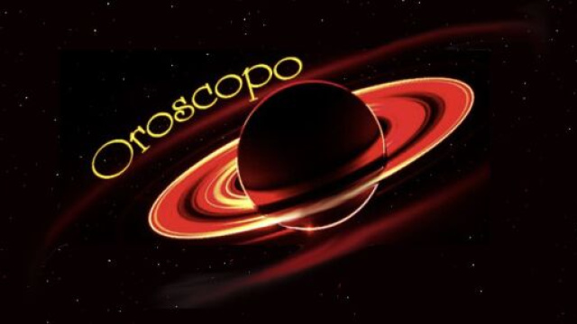 Saturno con anelli e scritta oroscopo - © Roberta Carsoli.