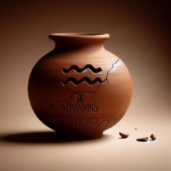 Numero 7 della Smorfia napoletana, Acquario il vaso di creta. © Immagine creata con Dall-E