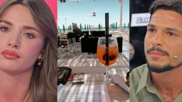 Nadia Di Diodato e Gianmarco Steri - screenshot © Canale 5 / Instagram.