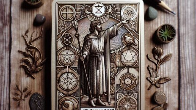 Oroscopo dei tarocchi per il Sagittario con la carta del Mago. © Immagine creata con Dall-E