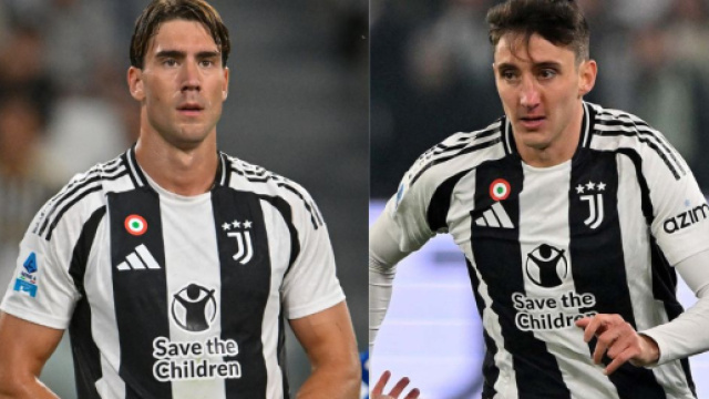 Dusan Vlahovic e Andrea Cambiaso © Juventus FC
