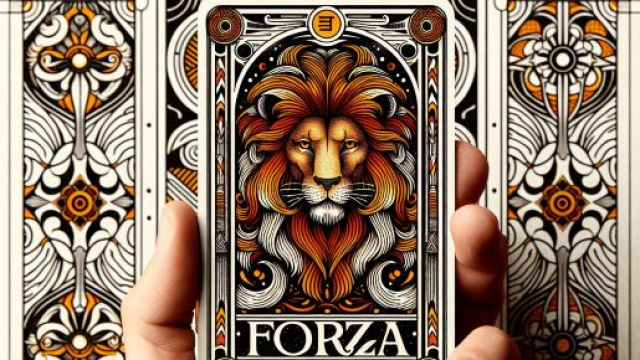 Illustrazione ispirata al segno zodiacale del Leone. © Immagine creata con Dall-E
