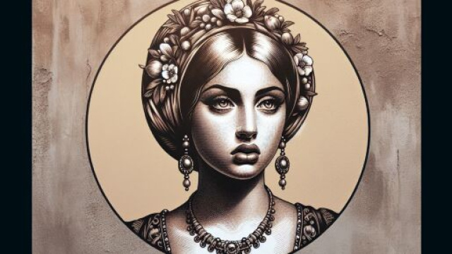 Numero 21 della Smorfia napoletana, 'a femmena annura per la Bilancia. &copy; Immagine creata con Dall-E