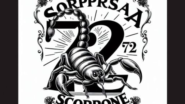Numero 72 della Smorfia napoletana, meraviglia per lo Scorpione. © Immagine creata con Dall-E