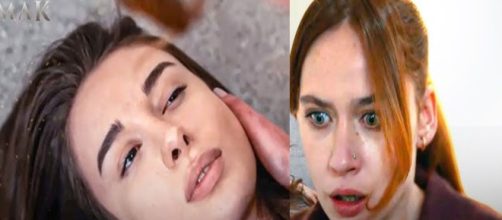 İrem Tuncer (Serra) e İlayda Çevik (Ipek) in una scena di Tradimento – Screenshot © Aldatmak.