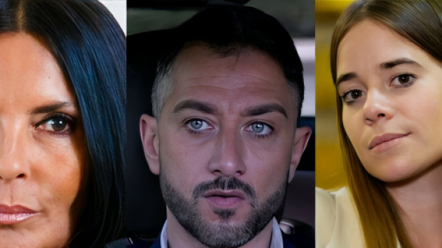 Marina Giordano, Gennaro Gagliotti e Chiara Petrone di Un posto al sole - screenshot © Rai.
