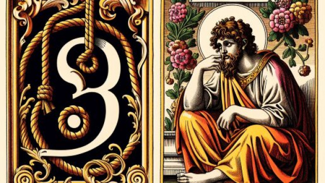 Numero 39 della Smorfia napoletana, 'a funa 'nganna. © Immagine creata con Dall-E