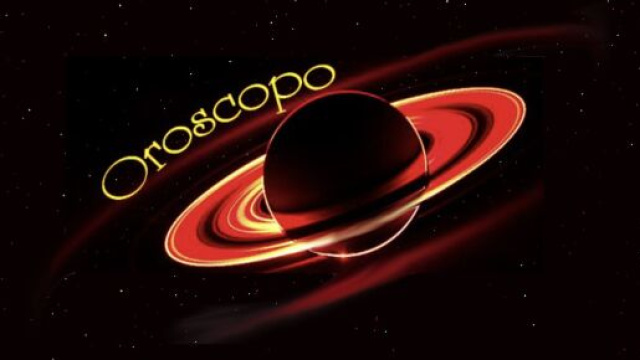 Saturno con anelli e scritta oroscopo - © Roberta Carsoli.