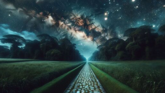 Un cammino paziente per l'oroscopo degli Scorpione di martedì 10 giugno. © Immagine creata con Dall-E