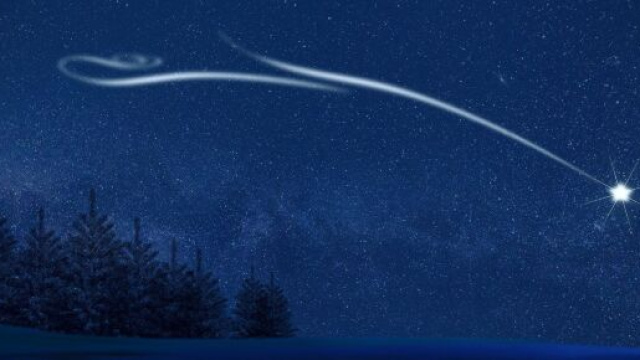 Cometa in una notte stellata © Pixabay.