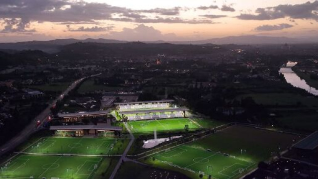 Il Viola Park, luogo del ritiro della Fiorentina, visto dall'alto (© ACF Fiorentina)