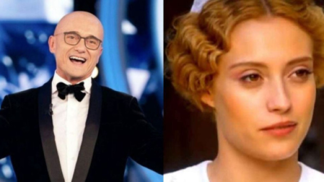 In foto Alsonso Signorini e Jana de La promessa © Mediaset