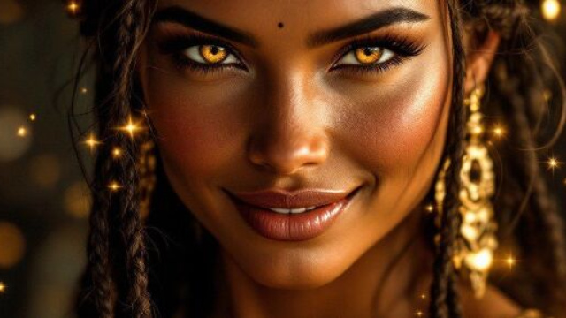 Volto di donna con sguardo magnetico - © Pixabay IA.