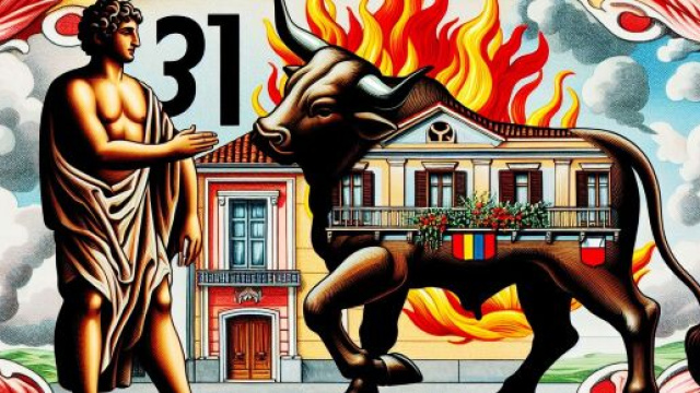 Numero 31 della Smorfia napoletana, padrone di casa per il Toro. © Immagine creata con Dall-E